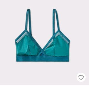 NWOT Satin Triangle Bralette